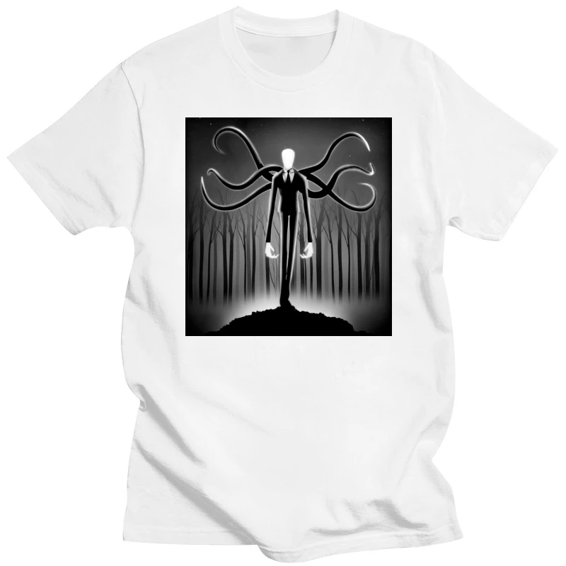 Men tshirt  The Pale One   Slenderman   T Shirt Printed T-Shirt tees top