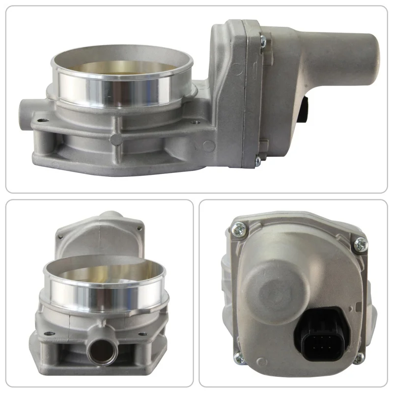 90mm Drive By Wire Throttle Body Assembly Fits for Corvette Pontiac Chevy LS3 LS7 L99 GTO CTS-V G8 6.0L V8 Black/Silver