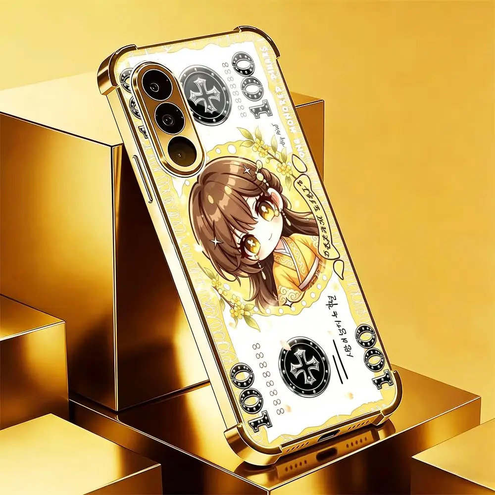 Cute anime banknotes phone case s26 ultra case mobile phones 케이스 폰케이스 glass for Samsung Galaxy S26 S25 S24 S23 S22 FE,Ultra,Plus
