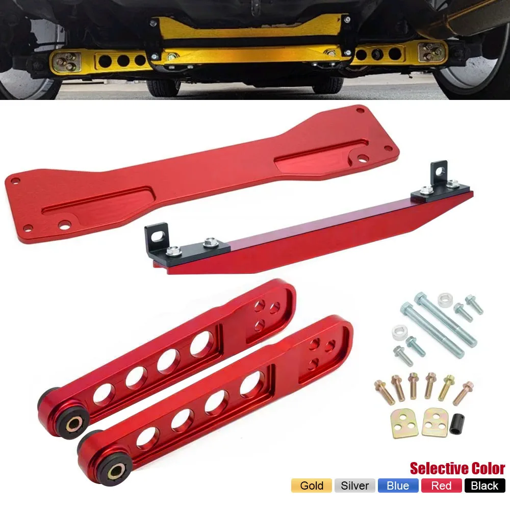 

Полный комплект алюминиевой задней подвески: распорка подрамника + стабилизатор + нижние рычаги подвески для Honda Civic Si/ES/EM/EP3 2001-2005 годов выпуска