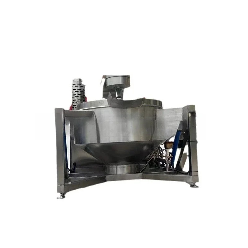 

Automatic planetary mixing, commercial hot pot base chili sauce frying machine