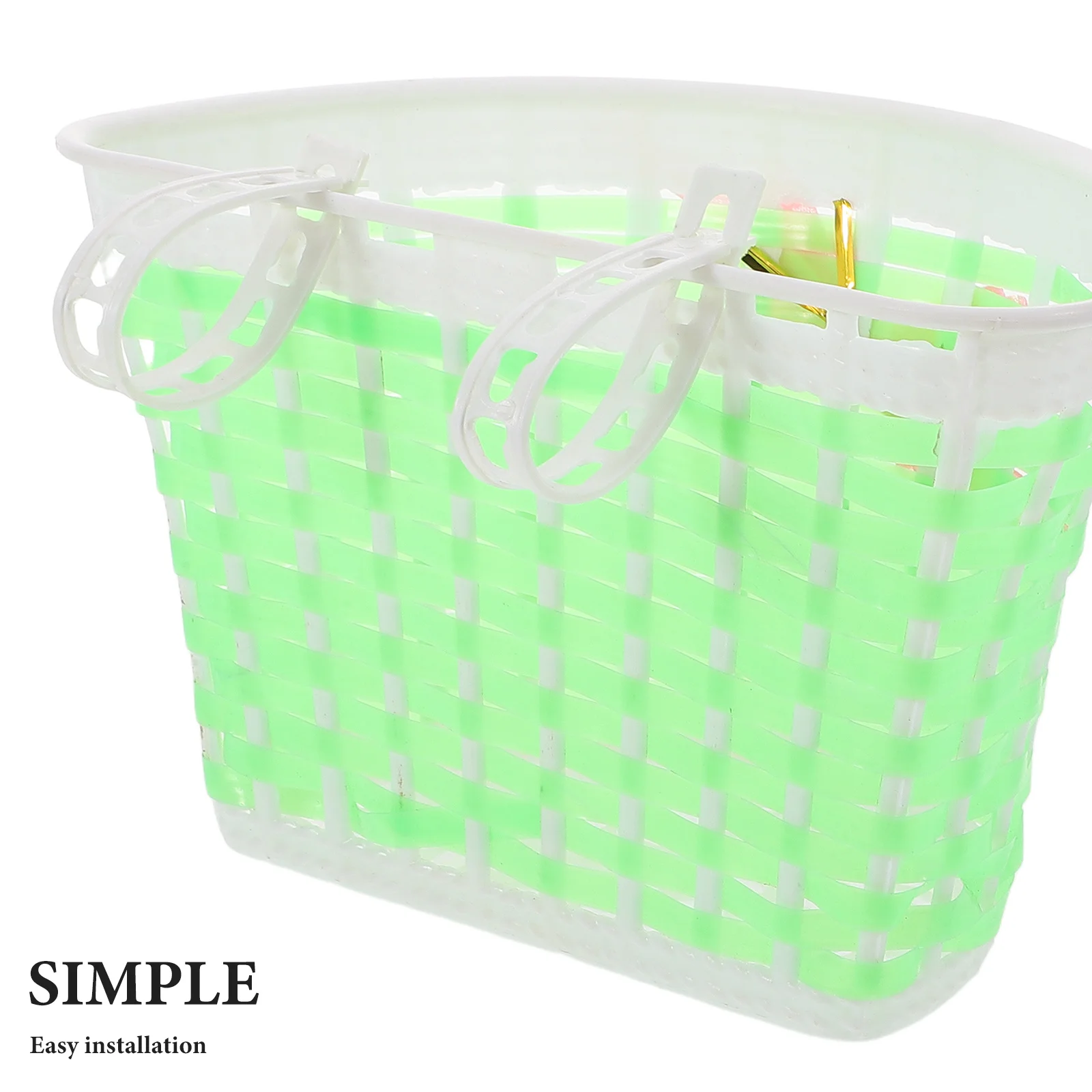 1 مجموعة سلة دراجة للأطفال الجبهة المنسوجة تخزين المقود اللافتات دراجة دراجة أطفال اكسسوارات السلامة الديكور #5