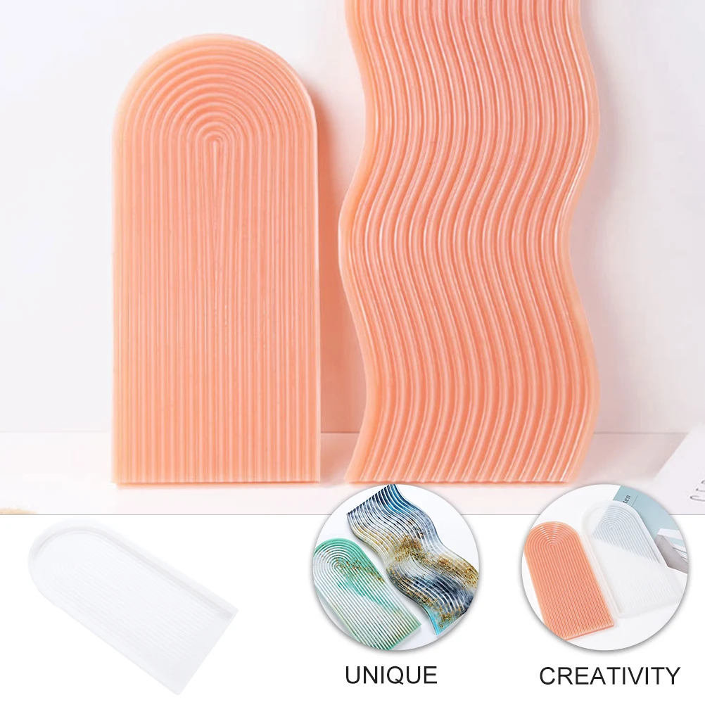 

1pc Silicone Tray Mold Creative Diy Crafts Molding Exquisite Tea Storage Plate Red Wine Dessert Fruit Casting Kit For Gift Hobby