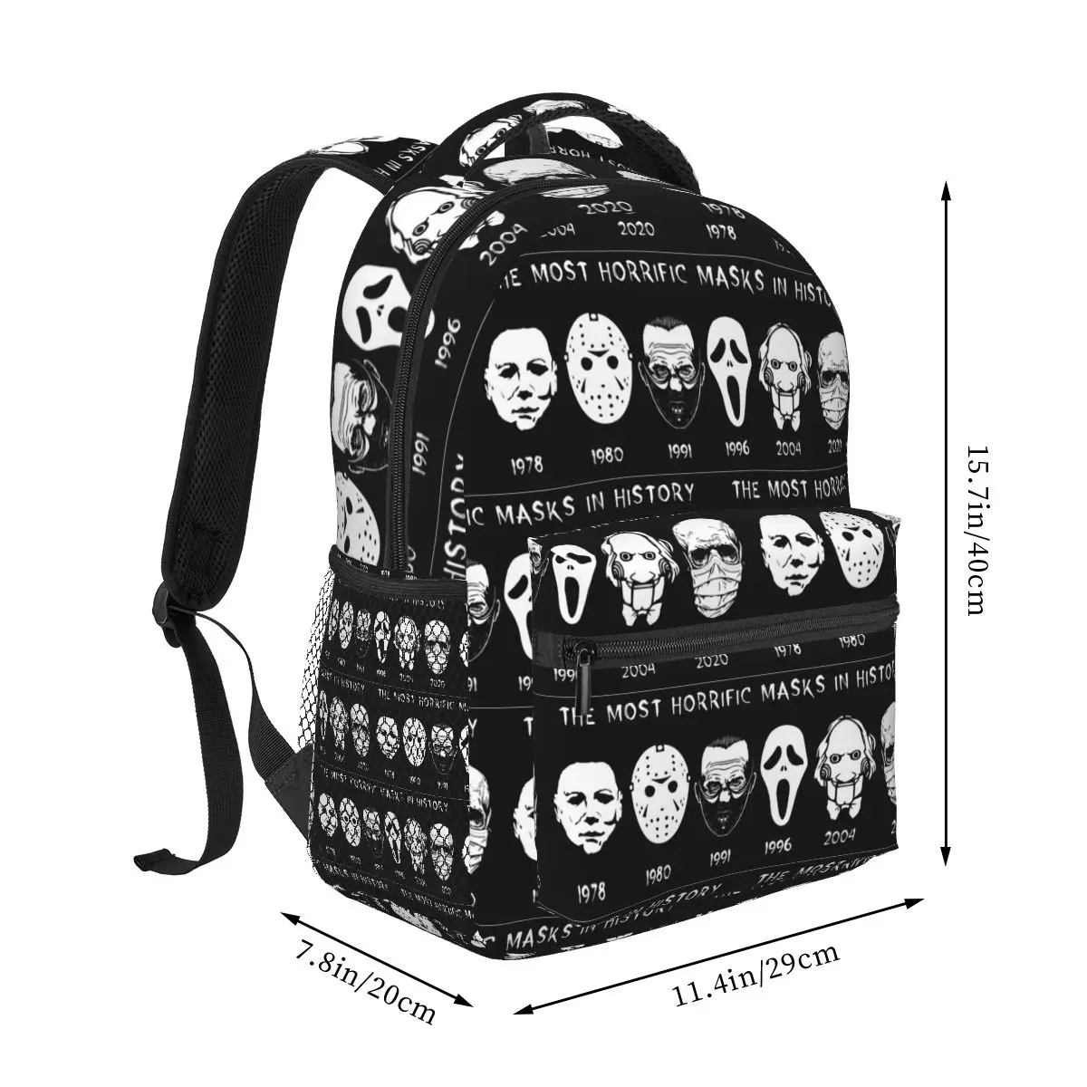 Horror Masks Backpacks Boys Girls Bookbag Children School Bags Cartoon Kids Rucksack Shoulder Bag Large Capacity