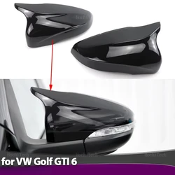 1 pair Rear View Side Case Trim Sport Style Car Rearview Mirror Caps for Volkswagen VW Golf 6 MK6 GTI 2009-2014