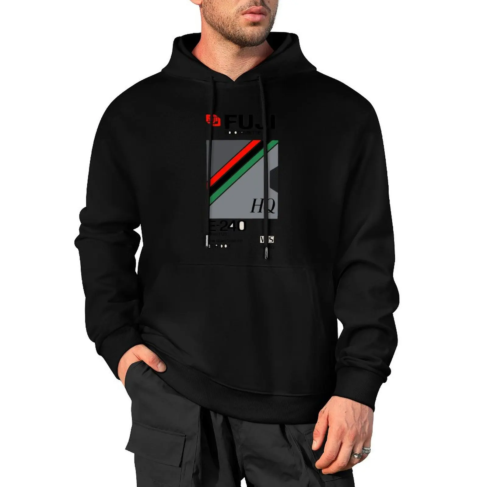 Fuji E-240 Fine Grain VIDEO CASSETTE Tape Pullover Hoodie clothes for men korean autumn clothes graphic t shirts men hoodie men