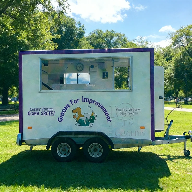 High Quality Dog Grooming Trailer Enclosed Mobile Unit With Full Equipment For Professional Pet Care Business