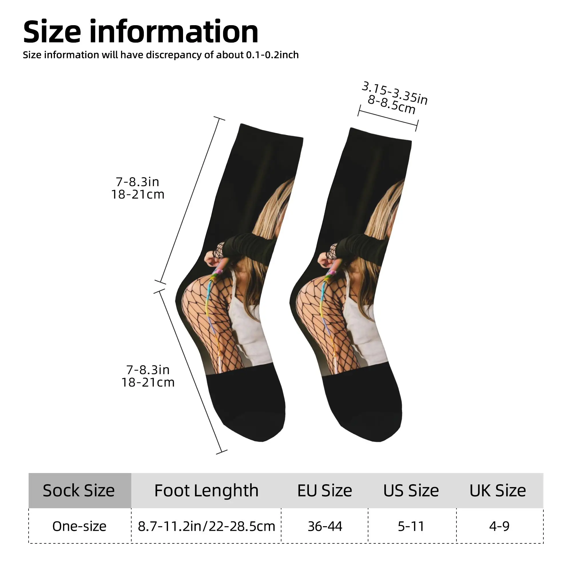 أزياء الرجال النساء طاقم الجوارب Lolas البوب الموسيقى المغني Indigos الزي سوبر لينة امتصاص العرق الجوارب