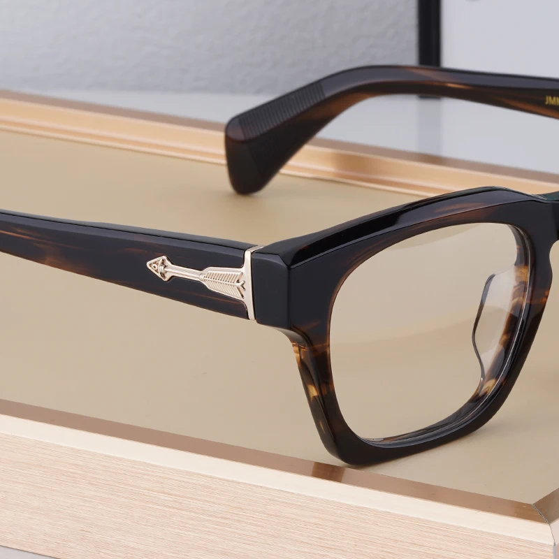 Acetate Rectangle Glasses Frame For Men Women Japanese Style Handmade High Quality  Designer Eyeglasses Can customize lenses