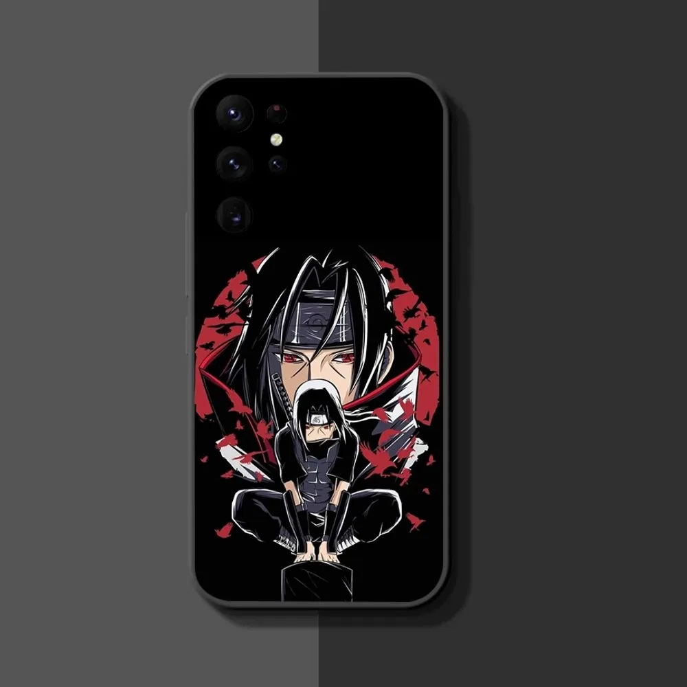 Amine U-Uchiha L-ltachis Phone Case For Samsung Galaxy A52 A12 A51 S21 Edge S22ULTRA S23 S20LITE Plus Ultra Black Cover