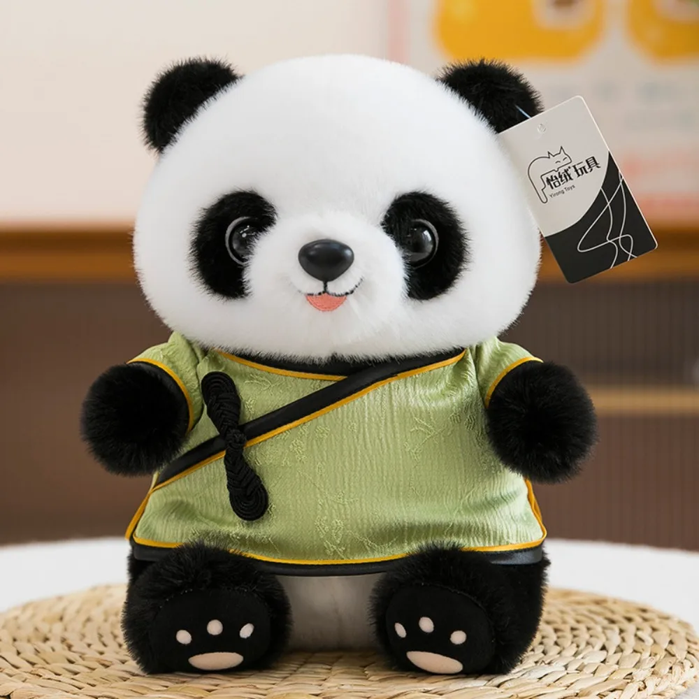 

Шелковая плюшевая игрушка Hanfu Panda, мягкая подушка в китайском стиле, плюшевая подвеска в виде панды, мультяшный домашний декор, мягкие игрушки в виде животных, детские игрушки