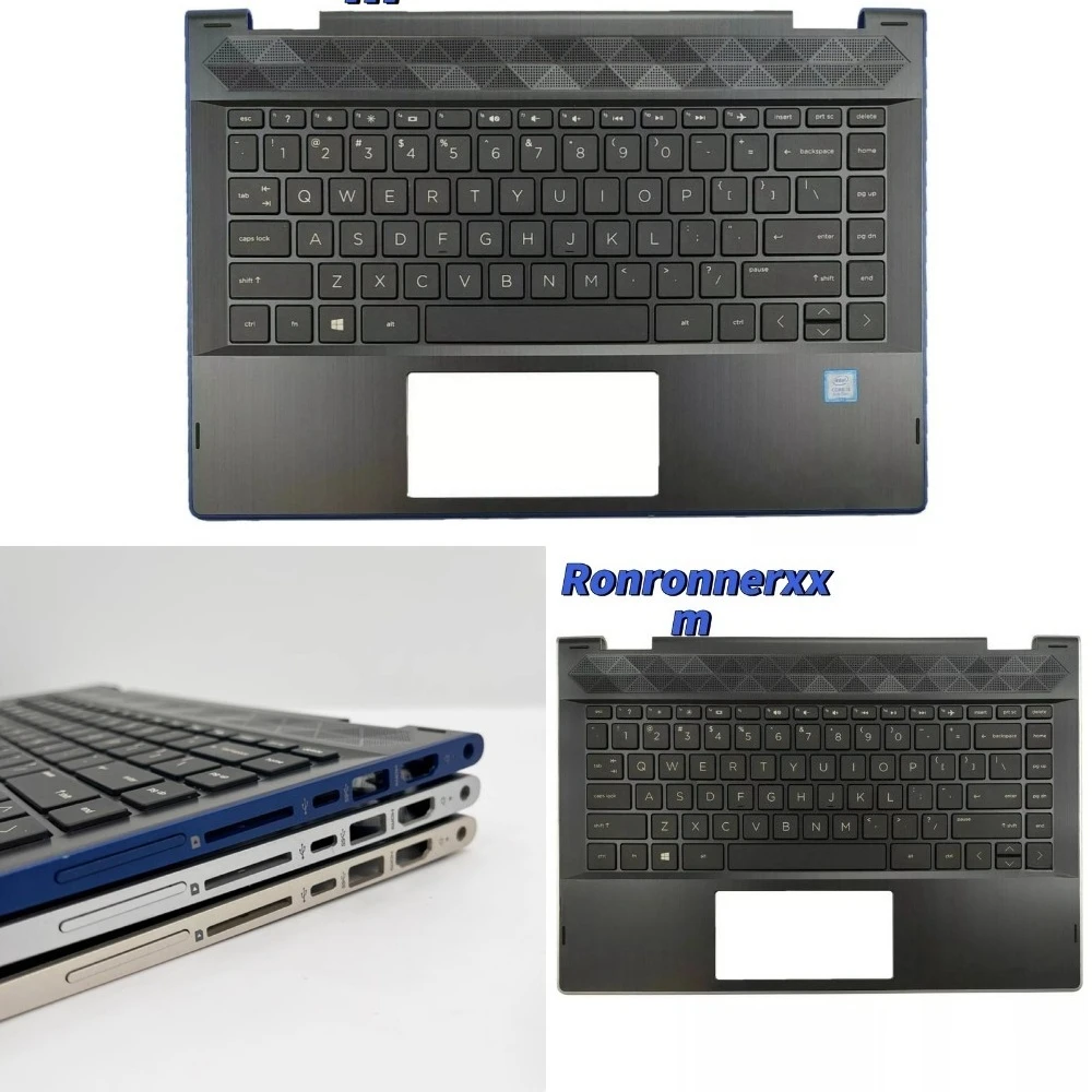 nuovo-per-hp-pavilion-x360-14-cd-14m-cd0001dx-palmrest-top-case-l18947-001-silver-edge