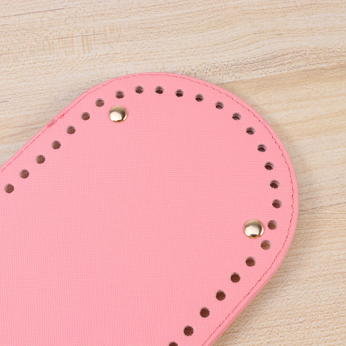 1 pçs durável plutônio oval saco inferior base almofada unhas para crochê artesanal tricô diy saco rosa inferior crochê