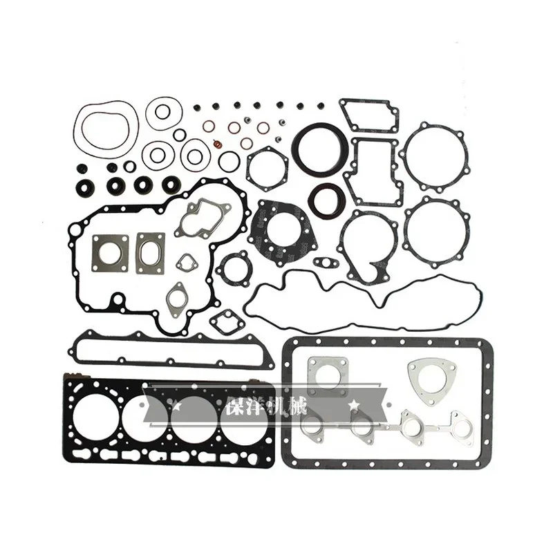 Excavator M704 M954 Tractor Kubota V3800 Engine cylinder gasket/Overhaul Package Engine Rebuilding Kits 6 months warrany digger