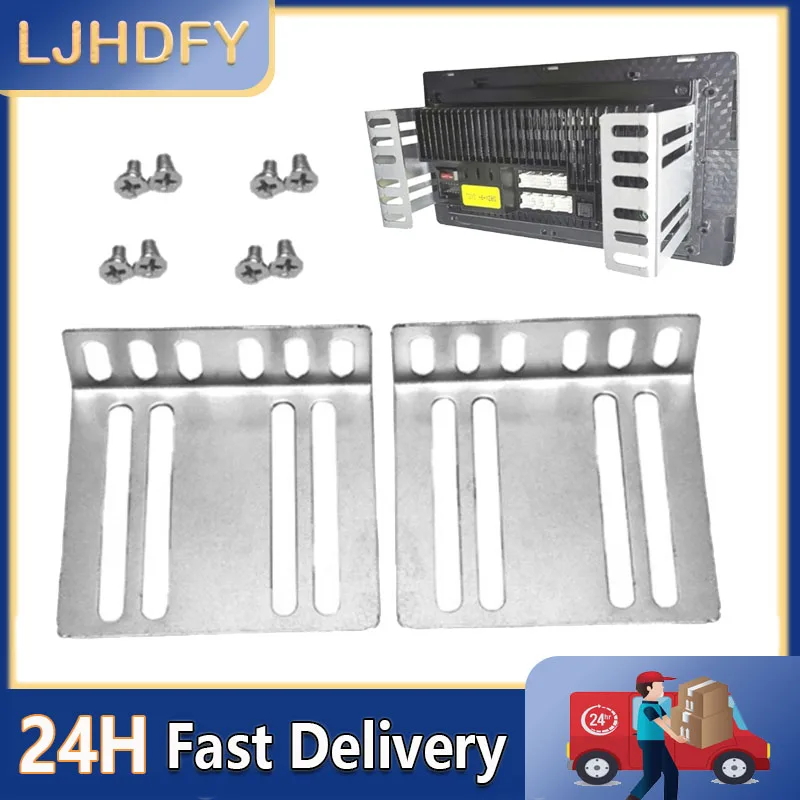 Car Double DIN Installation Kit Metal Construction Car Stereo Mounting Bracket Set for 2DIN Head Units