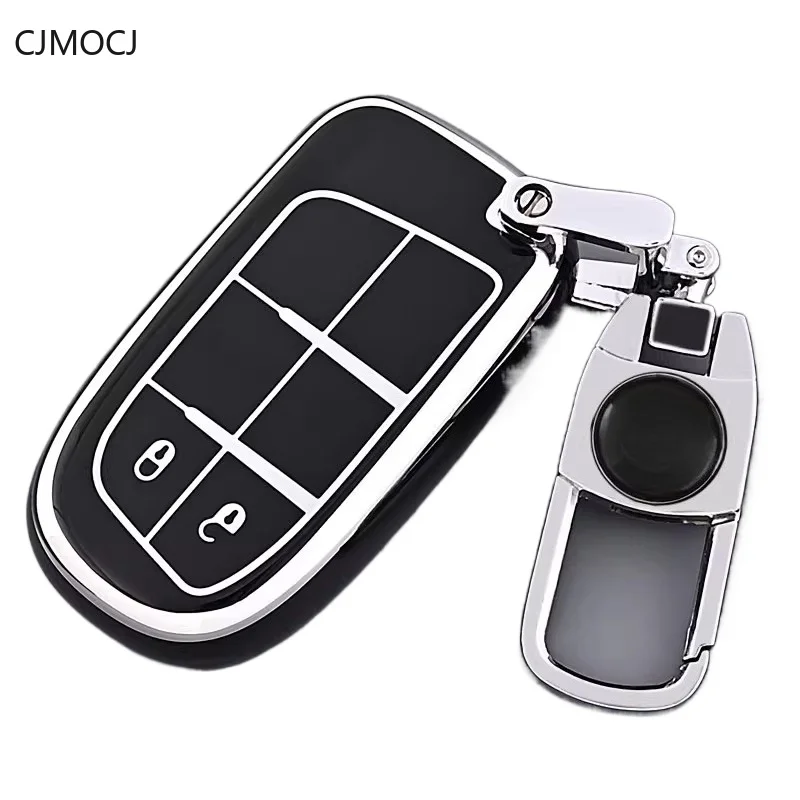 

Premium TPU Key Cover for Jeep Models - Protective Key Fob Case Keybag Keychain