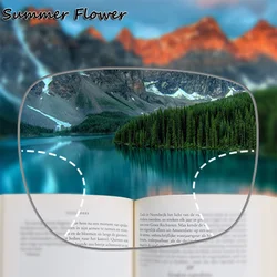 Widest Field Progressive Lenses MR-8 Photochromic Dark Multifocal Blue Light Block Lenses Eye Prescription Optical Clear Glass