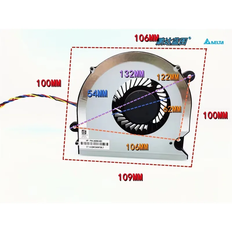 

pa New original BSB1112HD-02 all-in-one turbine blower 12V 1A high air volume PWM temperature control fan