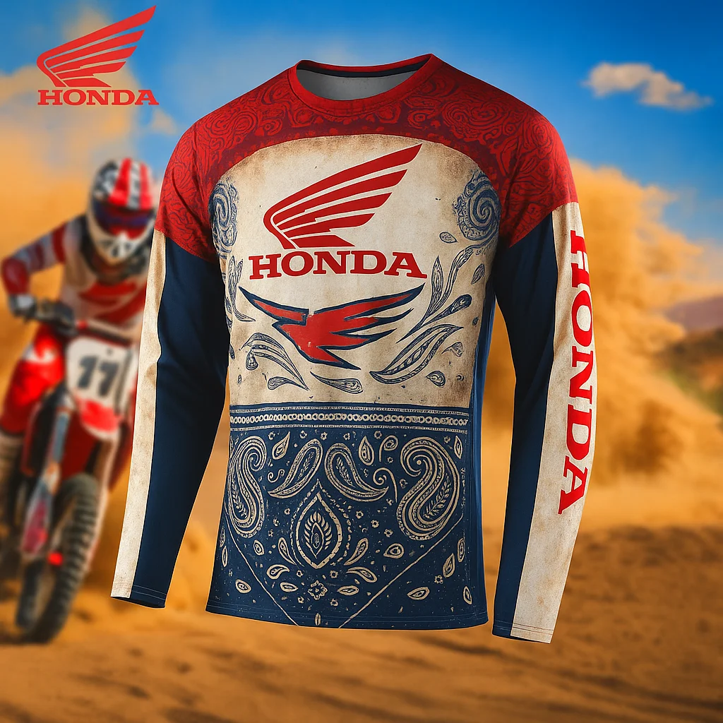 

Honda Latest 2026 Off Road Motorcycle T-Shirt Mountain Bike Breathable Jersey Quick Dry Racing Top Comfortable Riders Choice