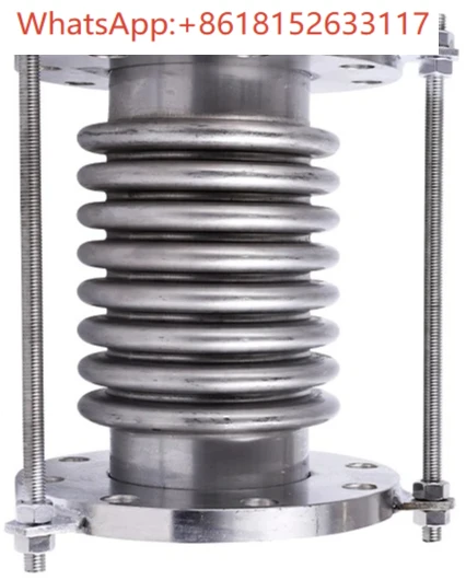 منفاخ معوض من الفولاذ المقاوم للصدأ 304 وصلة توسيع أنبوب البخار قضيب ربط ذو حواف DN25 50 100 وصلة توسيع