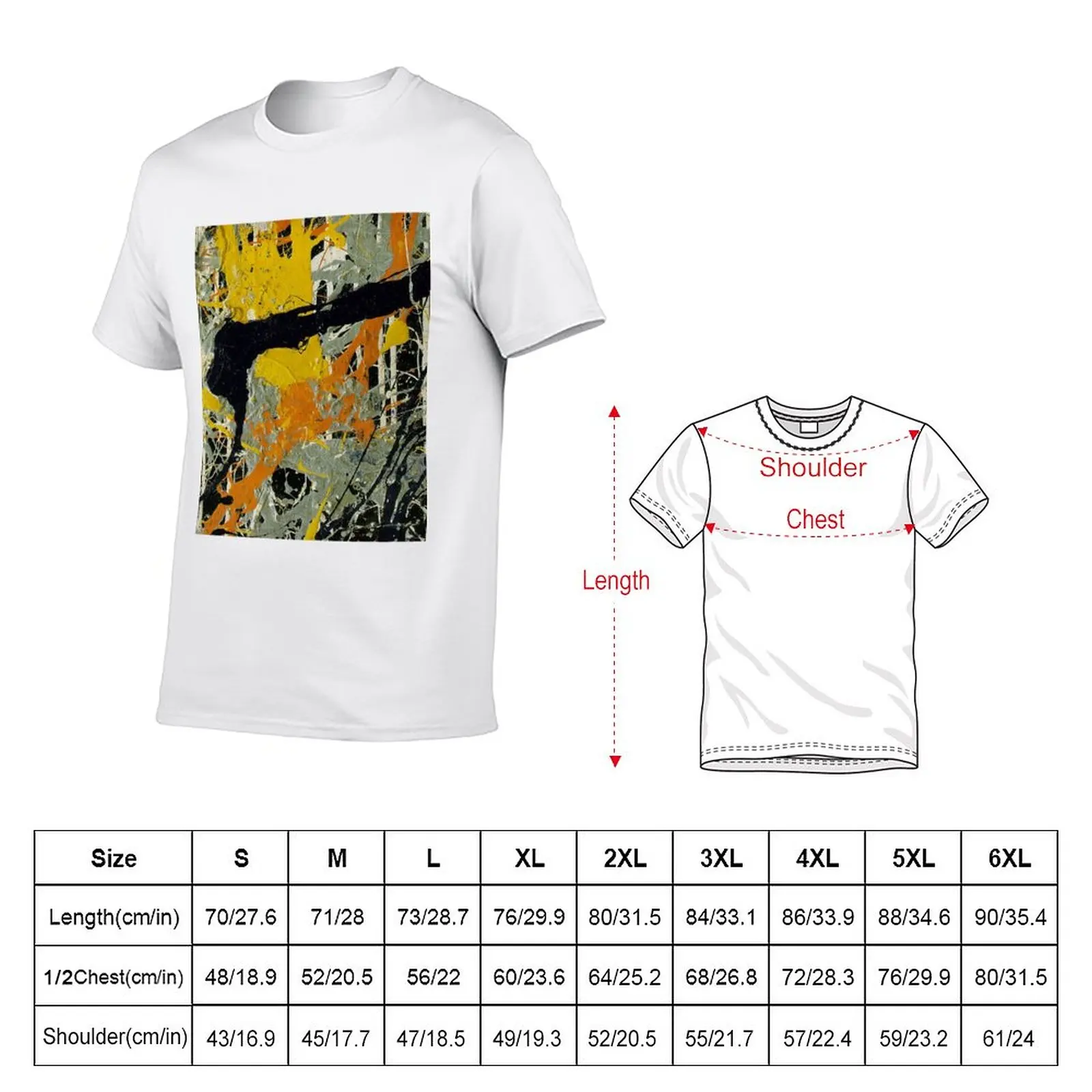 New Jackson pollock T-Shirt shirts graphic tees blank t shirts mens white t shirts