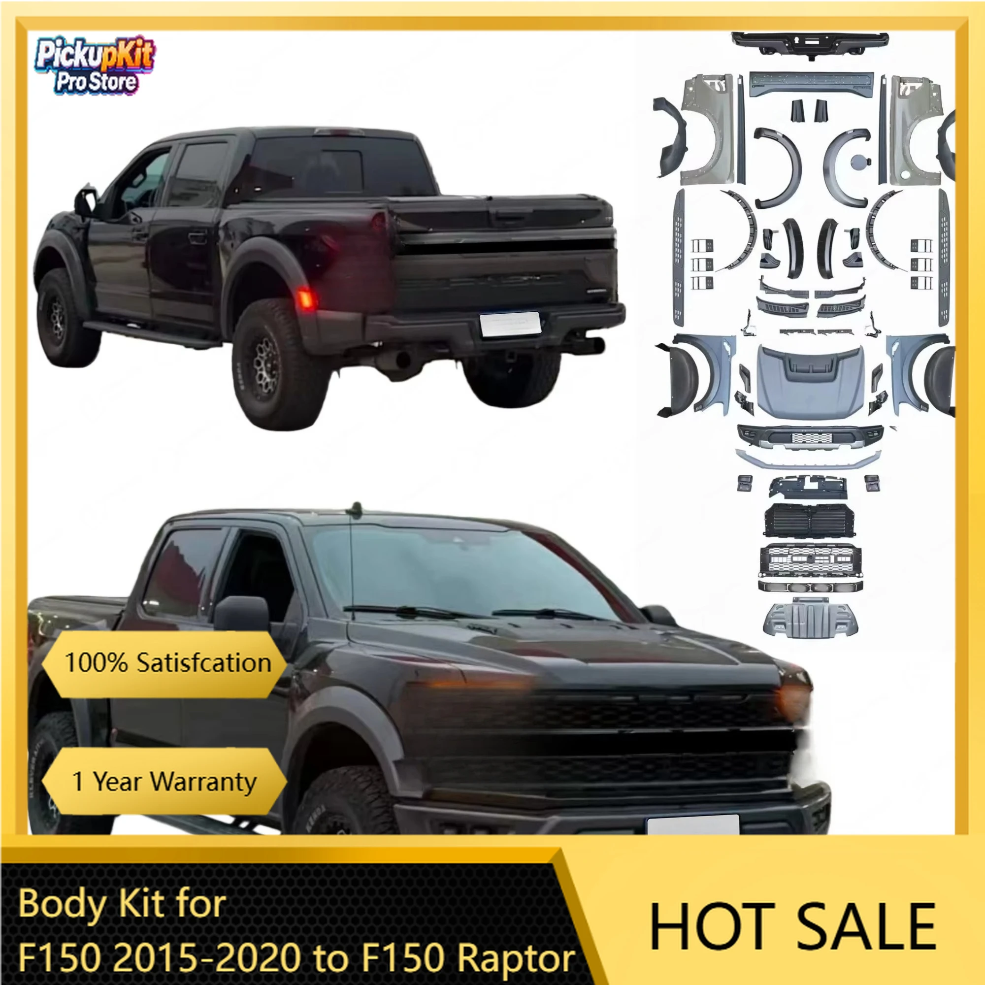 Kit Completo de Conversión de Antiguo a Nuevo para F150 2015-2020, Actualización al Estilo F150 Raptor