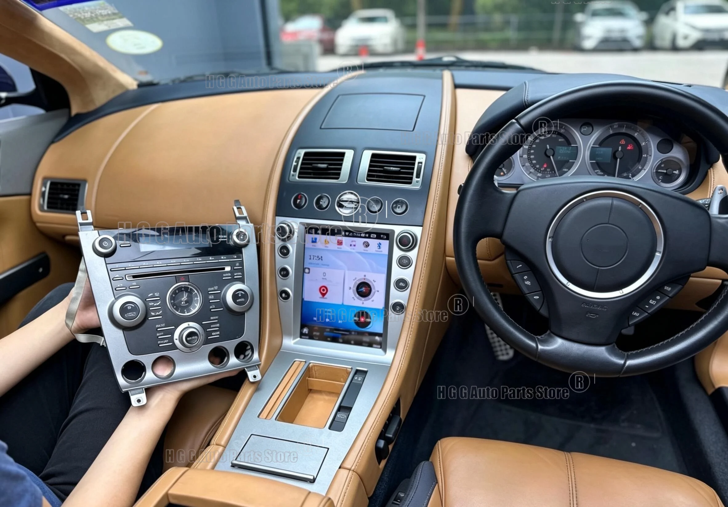 

Автомобильная мультимедийная система с GPS-навигацией, CarPlay, 10.4-дюймовым HD сенсорным экраном для Aston Martin 2005-2015 годов выпуска