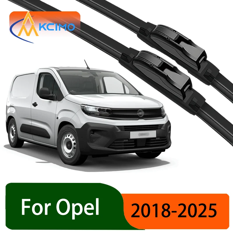 

For Opel Combo E K9 2018-2025 2019 Peugeot Rifter Durable Front Wiper Blades Car Windscreen Windshield Window Wiper Accessories