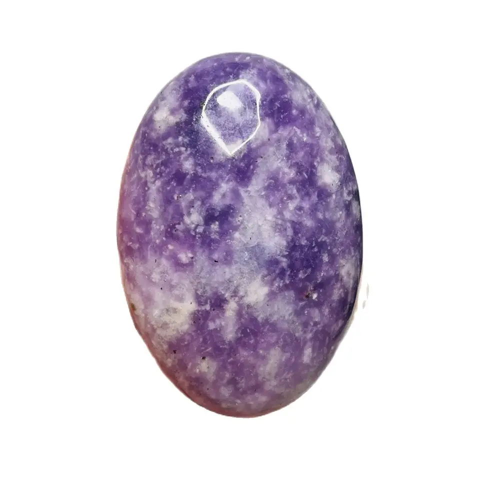 USA Natural Gem Lepidolite Palm Polished Mineral Specimen Room Feng Shui Holiday Gift Witchcraft altar Crystal Stone Healing