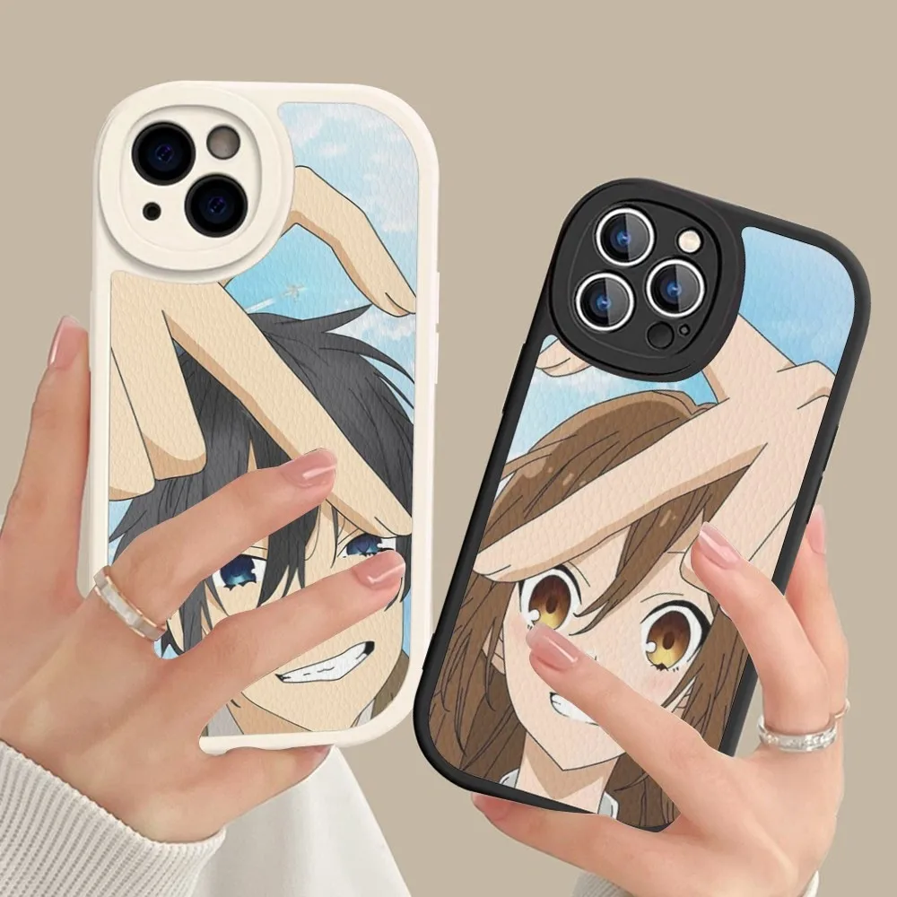 Anime Horimiya Phone Case Hard Leather For iPhone 14 13 12 Mini 11 14 Pro Max Xs X Xr 7 8 Plus Fundas