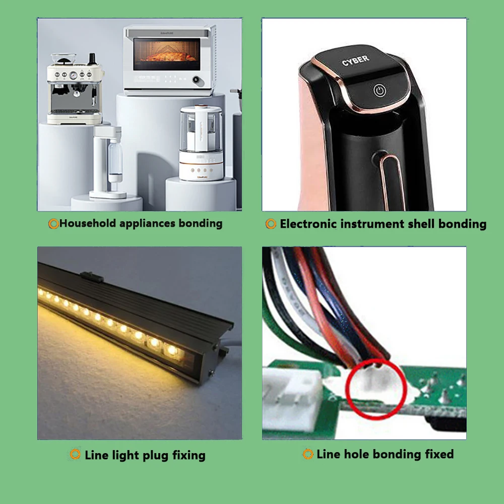 704, weißer Silikonkautschuk-RTV-Kleber mit einer Komponente, Raumtemperaturhärtung, Silikon, für elektronische Geräte, wasserfester Kleber