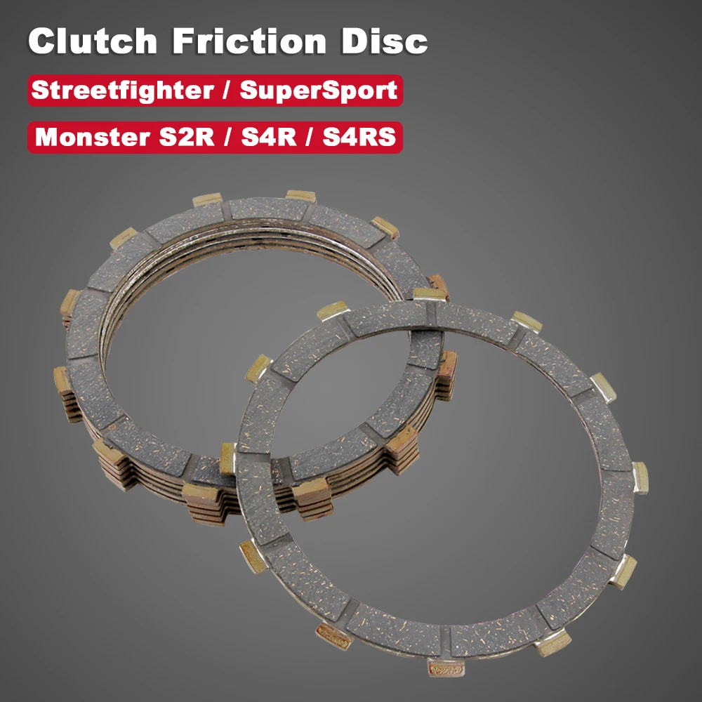 

Motorcycle Dry Clutch Friction Disc Plate Kit For Ducati Monster S2R S4 S4R S4RS S4R 1000 ST2 ST4S Streetfighter SuperSport