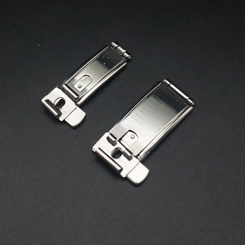 6MM 9MM Substitute OMG Watch Buckle Omega Collection Superba Double Press Folding Buckle Solid Steel Belt Watch Buckle Parts