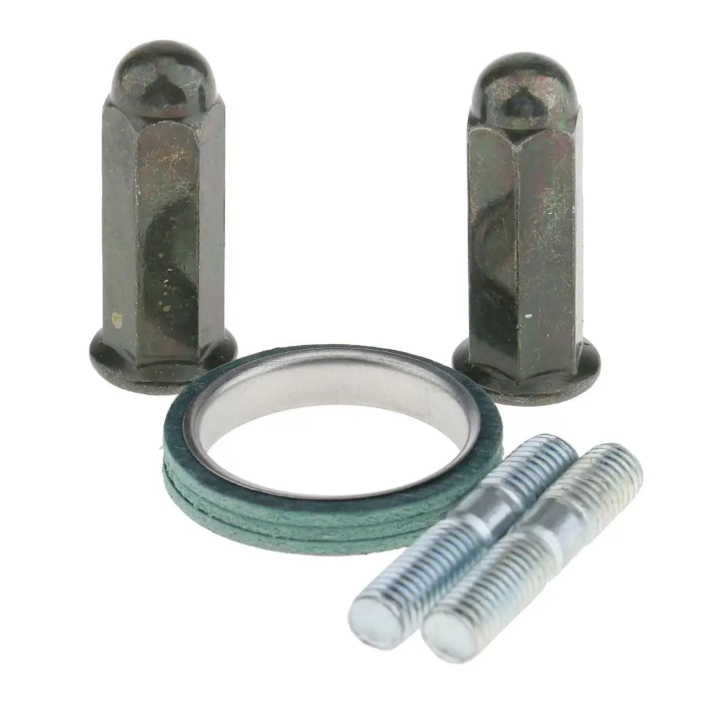 5 Pieces Exhaust Studs Nuts Gasket Kit for GY6 50cc-150cc QMB139 Scooter