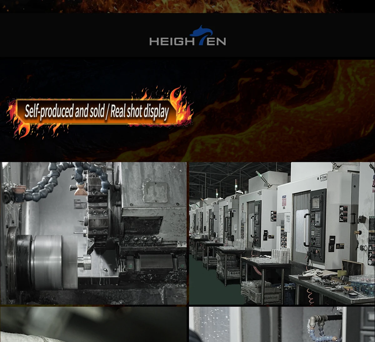 HEIGHTEN Spinnrolle mit Einzelgriff und Einstellbarem Spindelabstand von 40mm bis 50mm und 20mm Carbon-Knöpfen für Luya-Angeln – Detail 13