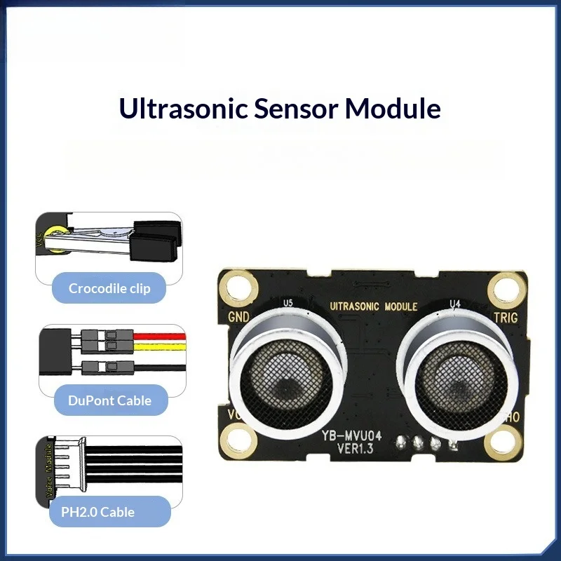 Ultrasonic Module for Micro:bit/UNO/STM32, Robot Distance Measurement Sensor for Intelligent Car