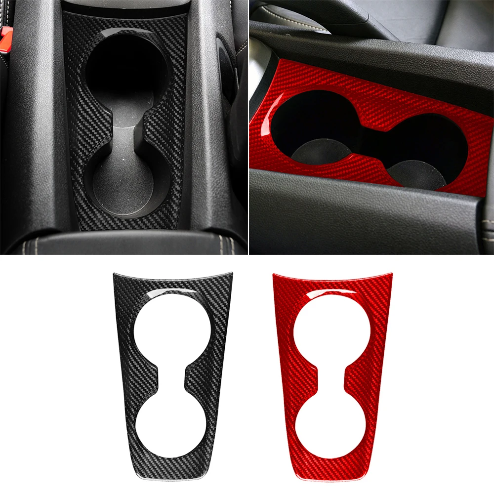 

Kit For Chevrolet Camaro 2010-2015 Car Water Cup Holder Panel Cover Trim Inner Accessories Real Carbon Fiber