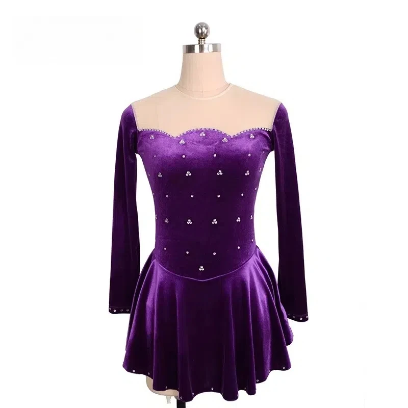 

Children Women Customized Gymnastics Ballet Clothes Lyrical Dancewear Figure Skating Ballet Dress Ice Skating Performing Clothes