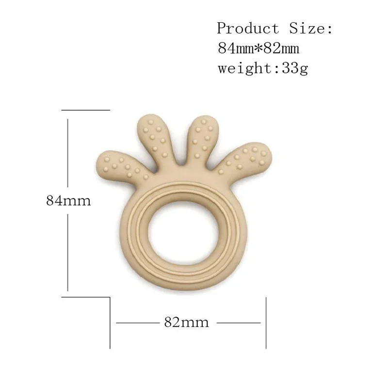 Food Grade Baby Teether Molar Stick Toy Silicone Newborn Cute Octopus Shaped Health Care Teething Ring BPA Free Baby Accessories