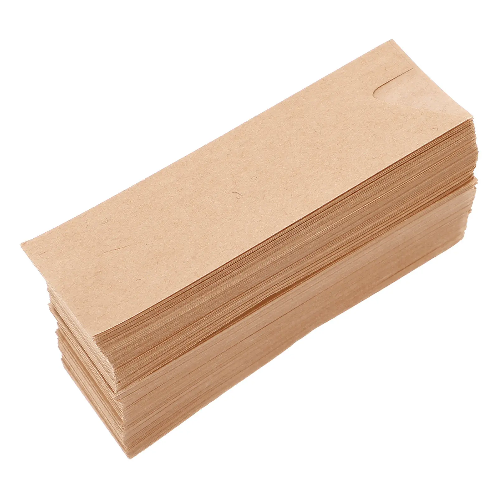200Pcs Kraft Paper Chopstick Sleeves Waterproof Oilproof Disposable Flatware Bags for Restaurant Dining Tableware Holder