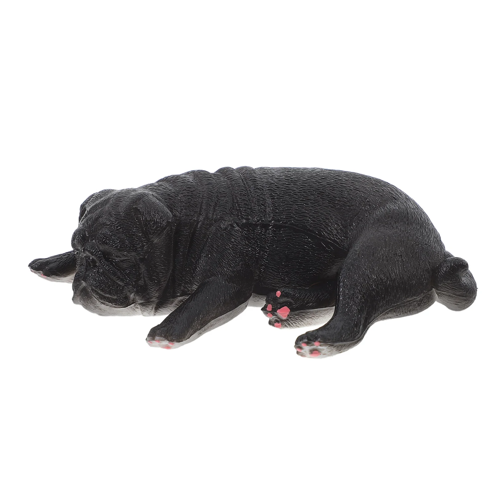 

Dog Model Toy Decorative Statue Mini Animal Figurines Puppies Figure Simulated Puppy Pug Realistic Ornament