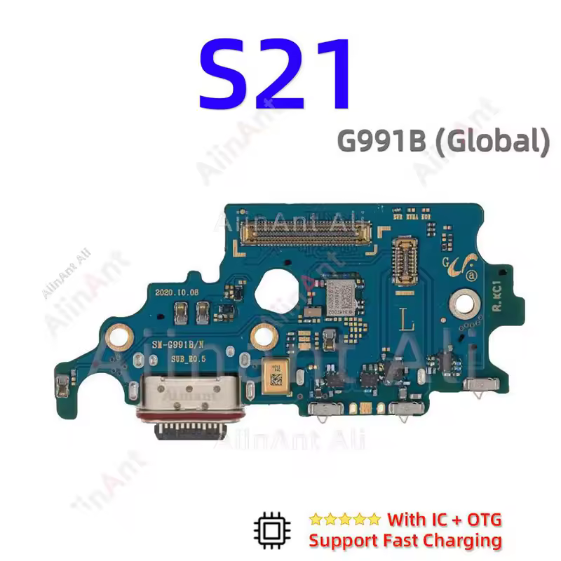 AiinAnt Dock USB Charger Board Connector Charging Port Flex Cable For Samsung Galaxy S21 Ultra Plus FE S21+ G998B G996U G991B - Image 12