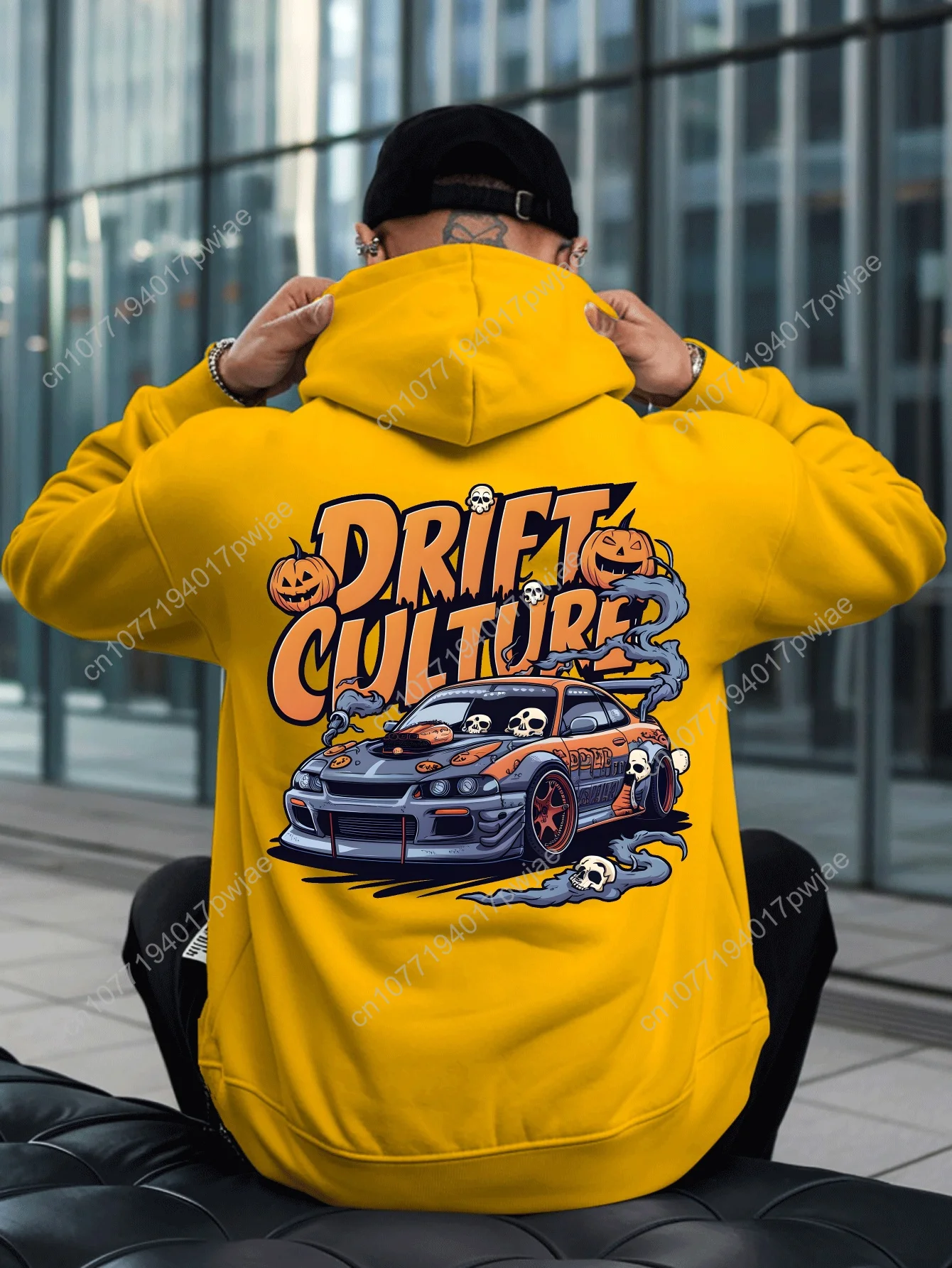 Мужская толстовка DRIFT CULTURE — красная толстовка с графическим принтом на спине для дрифта, мягкий теплый пуловер с капюшоном для уличной одежды, Automotiv