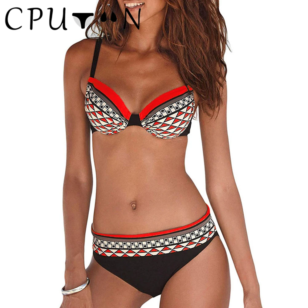 Sexy Push Up Micro Bikini 2026 femmes maillot de bain maillot de bain pour femme rétro imprimé Bikinis ensemble brésilien vêtements de plage maillot de bain Biquini