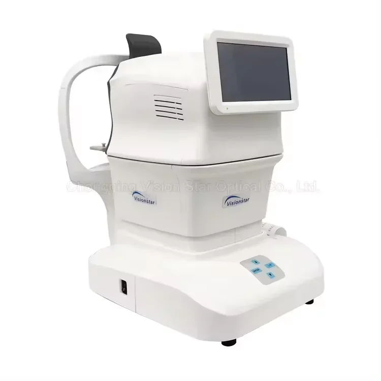 Non contact tonometer with automatic chin rest adjustment function