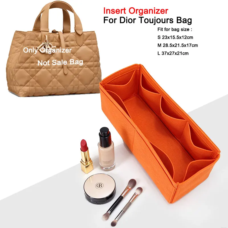 Purse Organizer For Dior Toujours Handbag, Custom Fit Tote Liner Insert Lightweight Bag Shaper