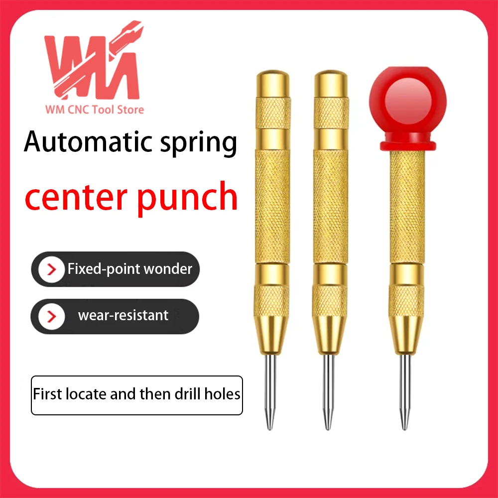 

Automatic center punch positioning, drilling, punching, spring fixer, manual center punch hole positioning punch