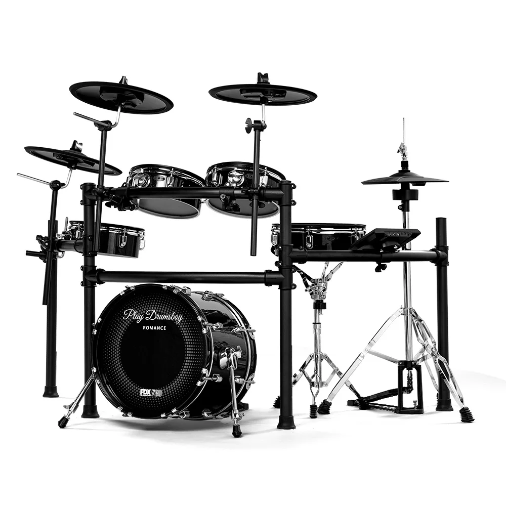 High-quality Electronic Drum Set With Responsive Pads And Built-in Module For Beginners And Professionals.