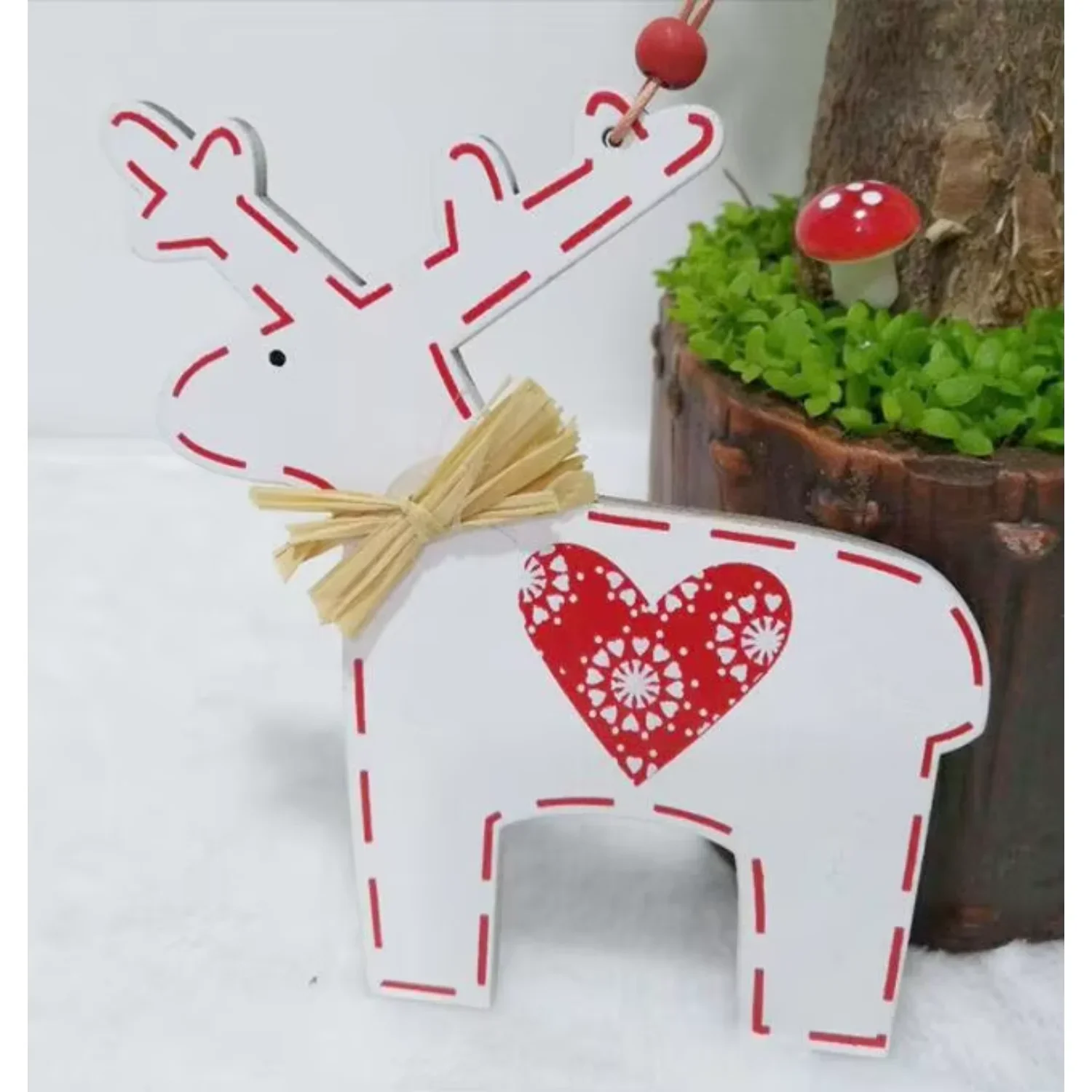 زخرفة عيد الميلاد الخشبية لتزيين شجرة عيد الميلاد