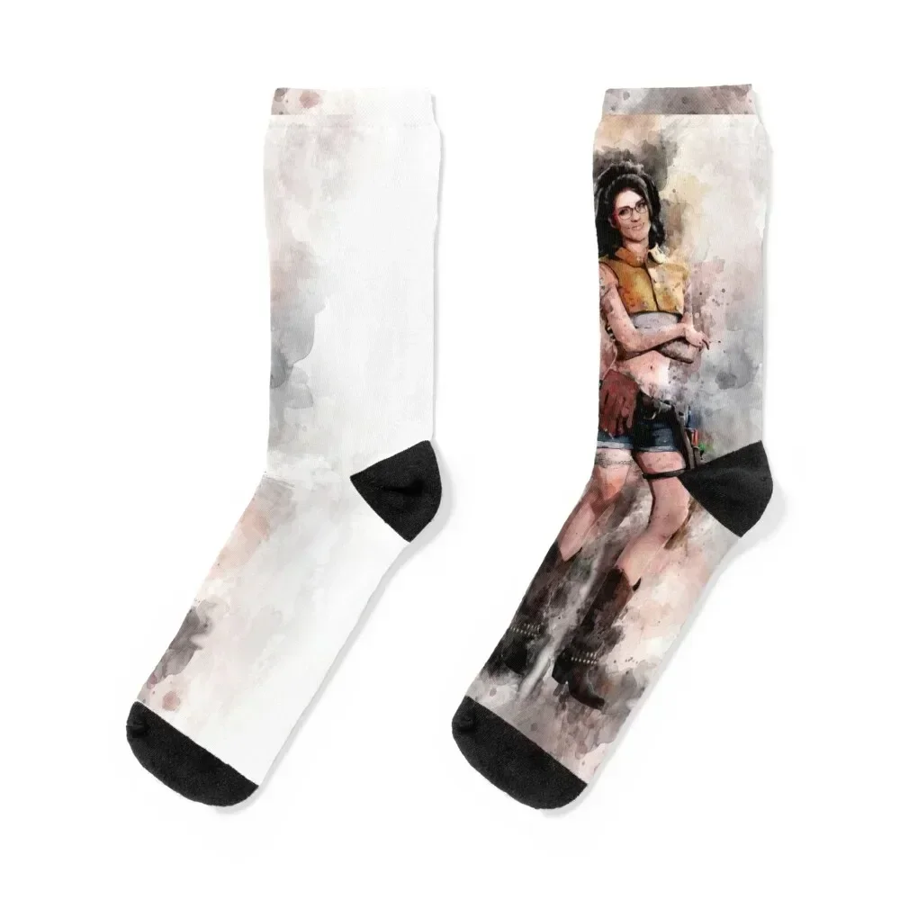 

DMC - Nico watercolor Socks Antiskid soccer FASHION happy Socks Male Women's